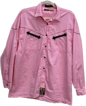 vintage pink western shirt