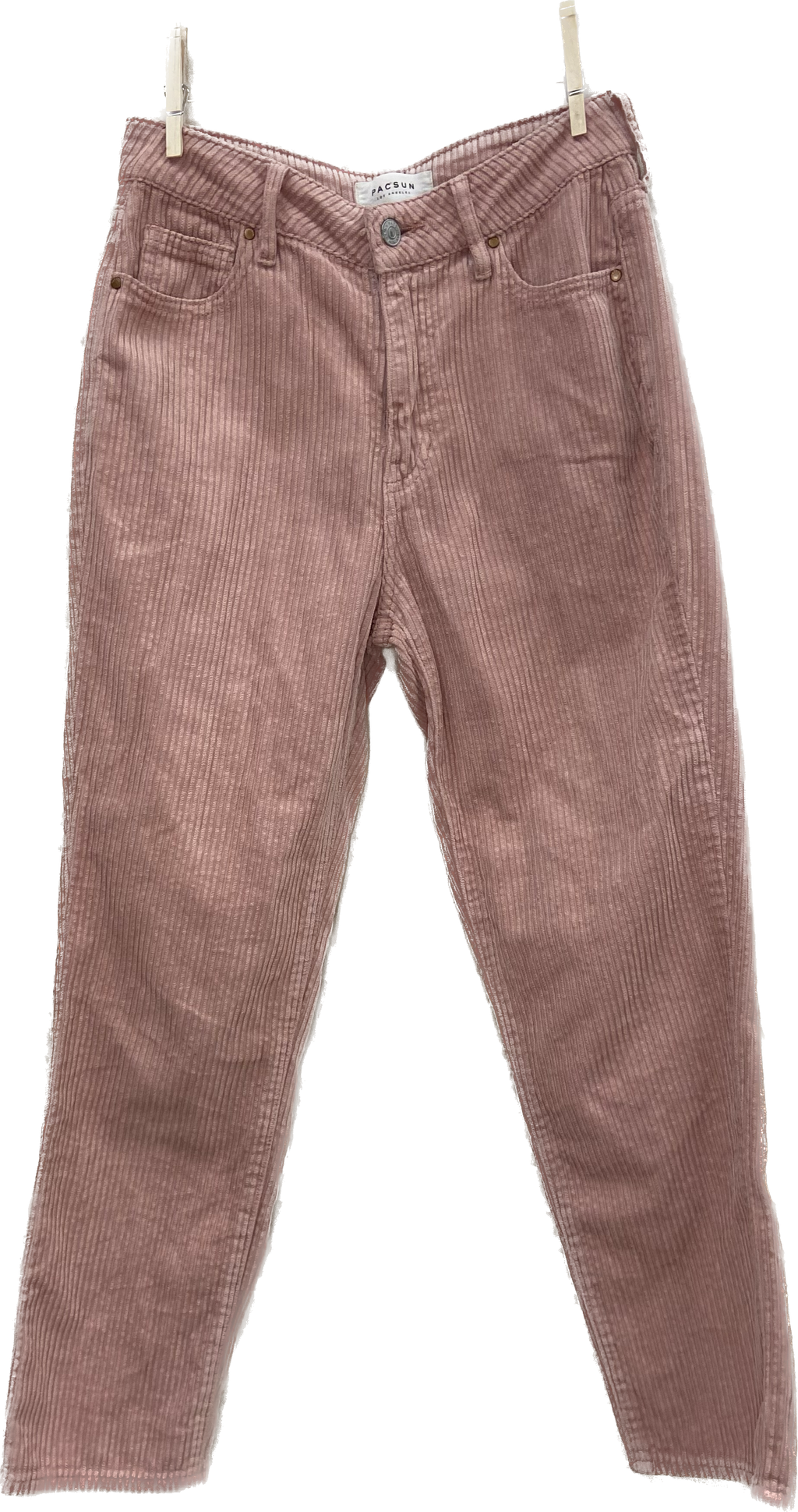 dusty pink corduroy pants
