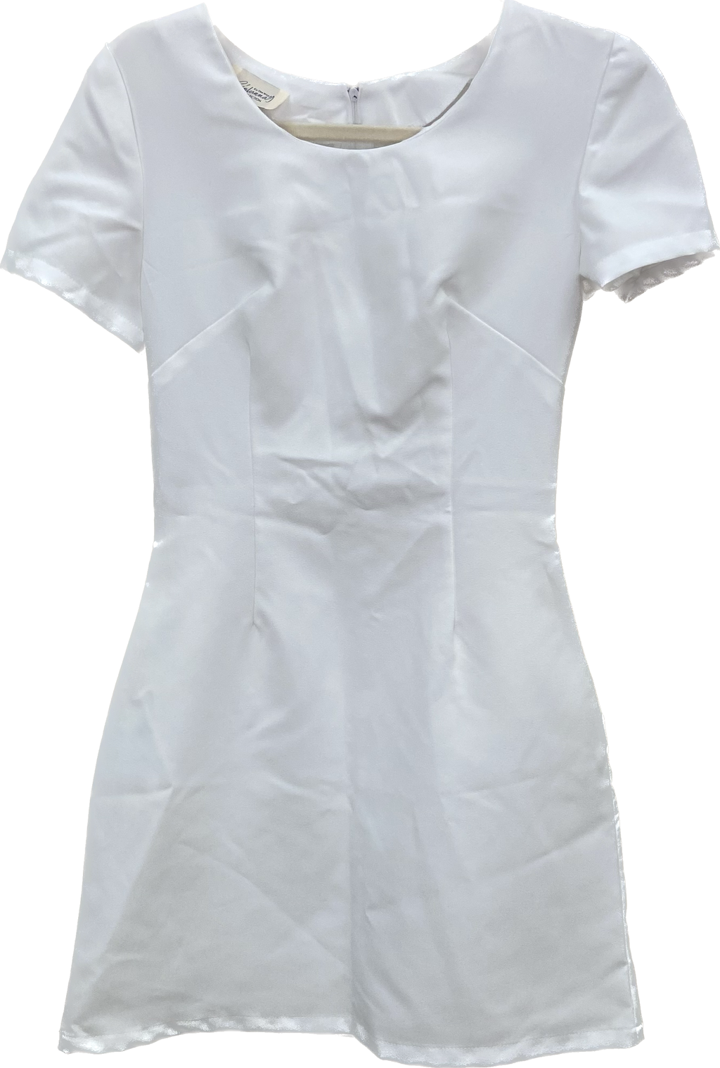 vintage white short sleeve dress