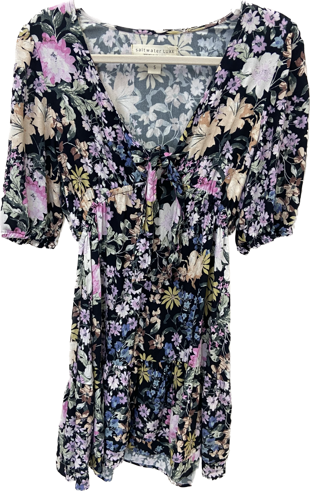 floral "saltwater luxe" dress